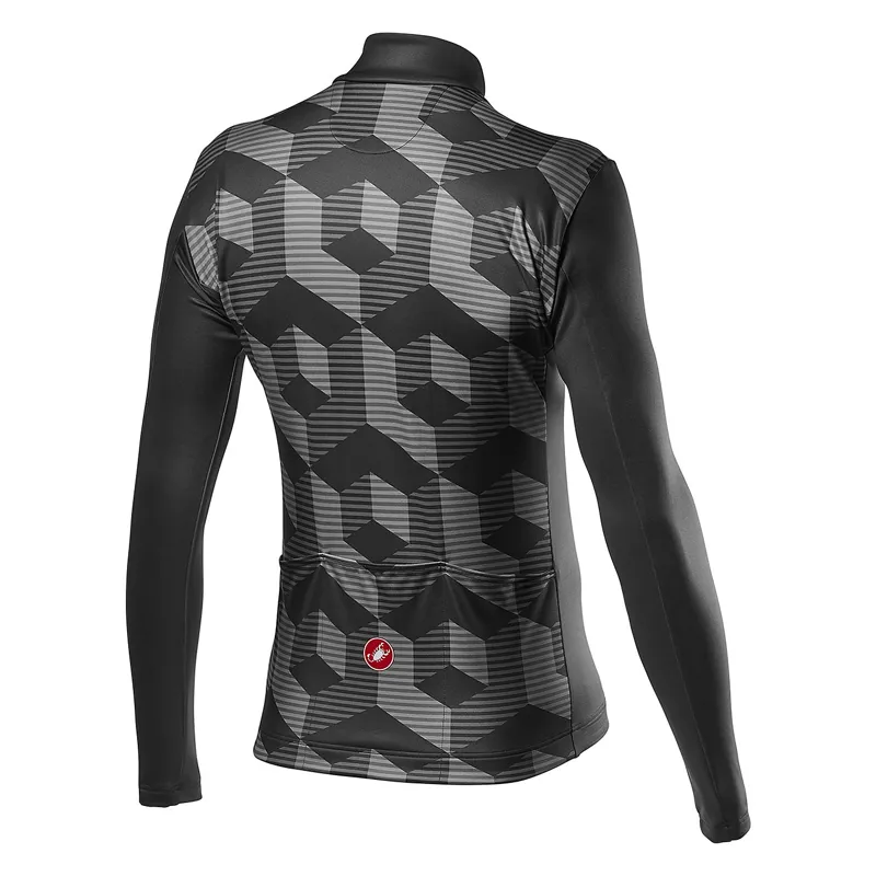 Castelli Cubi Jersey FZ Vortex Grey -1